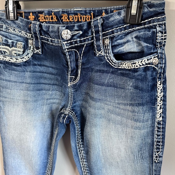 Rock Revival Bootcut Raizel Denim Jeans Size 26 - Picture 13 of 14